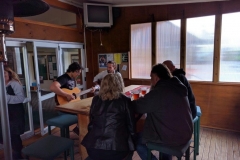 The smoking deck